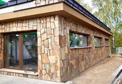 Плитняк кора дерева для фасада купить в Ленинградской области