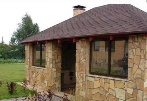 Плитняк златолит жёлтый для фасада 1,5-3 см купить в Ленинградской области