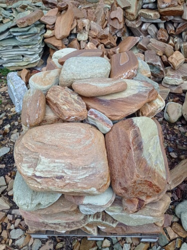 Златолит жёлтый, жёлто-зелёный глыбки и валуны для ланшафтного дизайна купить в Ленинградской области